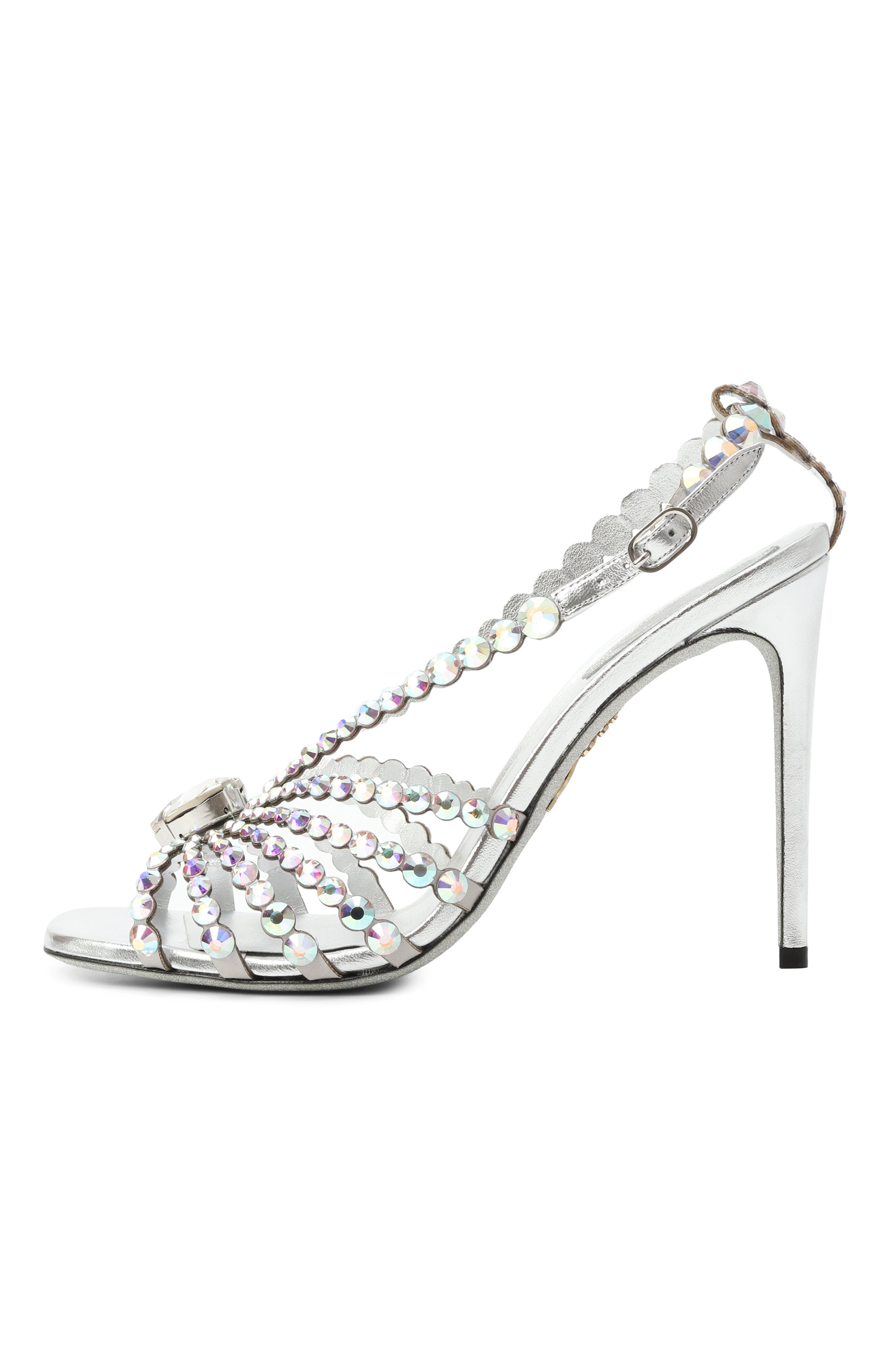 Комбинированные босоножки heart cinderella 105 RENE CAOVILLA, арт. C11819-105/R001, фото 4