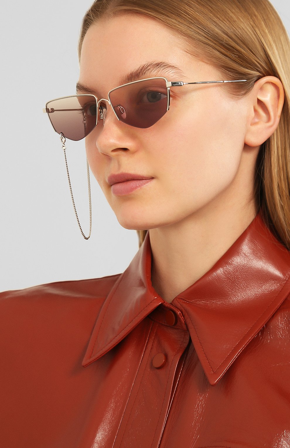 Солнцезащитные очки MCQ SWALLOW серебряного цвета по цене 13450 руб., арт. MQ0271SA 002, фото 2 Солнцезащитные очки MCQ SWALLOW, арт. MQ0271SA 002, фото 2