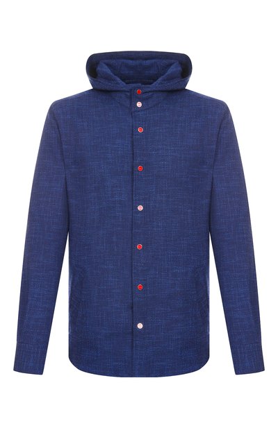 Мужская рубашка из шерсти и шелка KITON, арт. UMCMARK0615E03