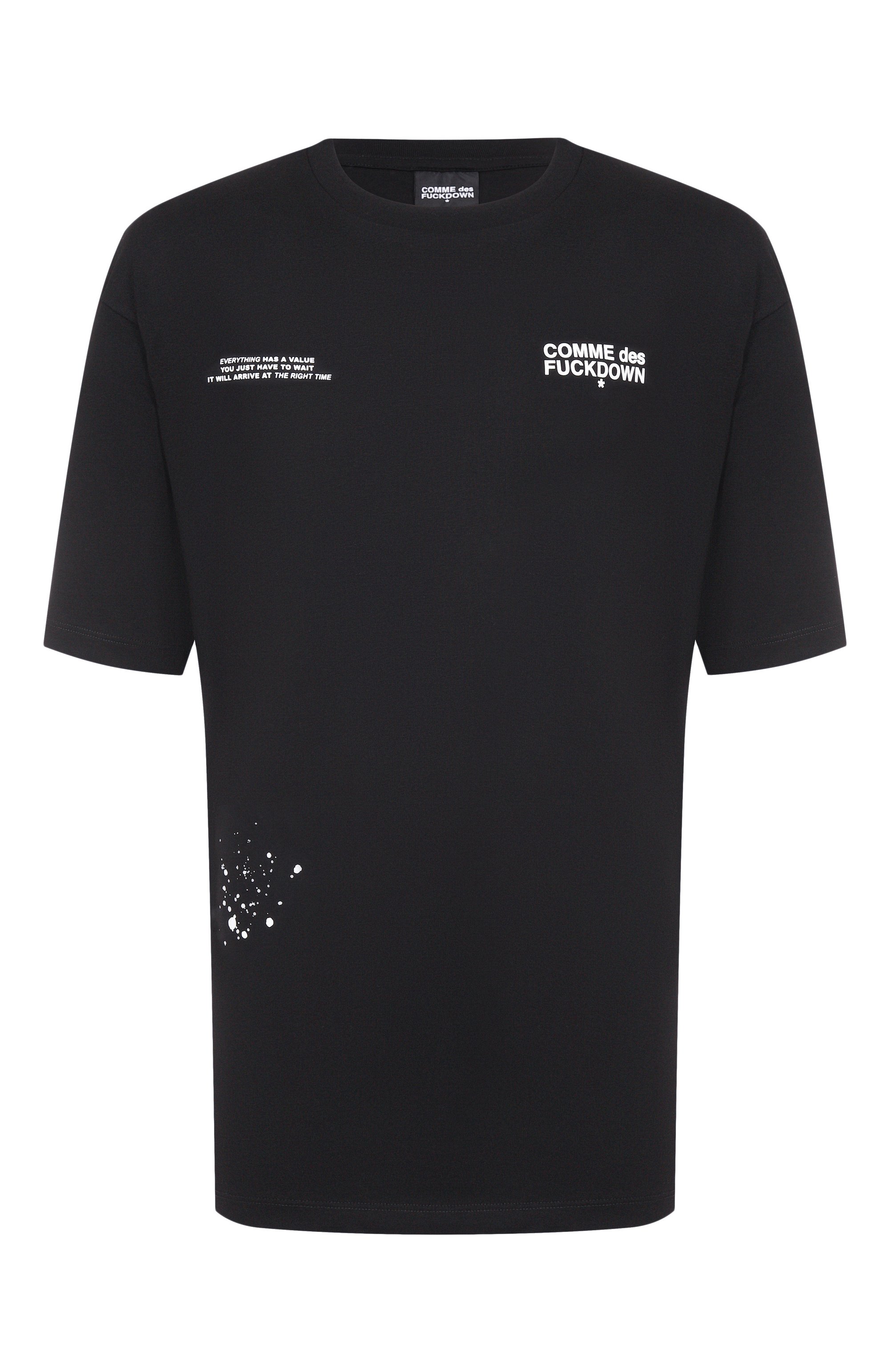Хлопковая футболка COMME DES FUCKDOWN, арт. CFABM01749, фото 1