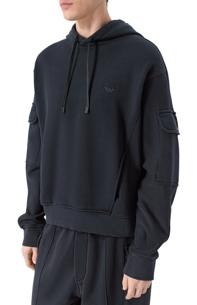 Хлопковое худи EMPORIO ARMANI, арт. EM004863/AF13713, фото 3