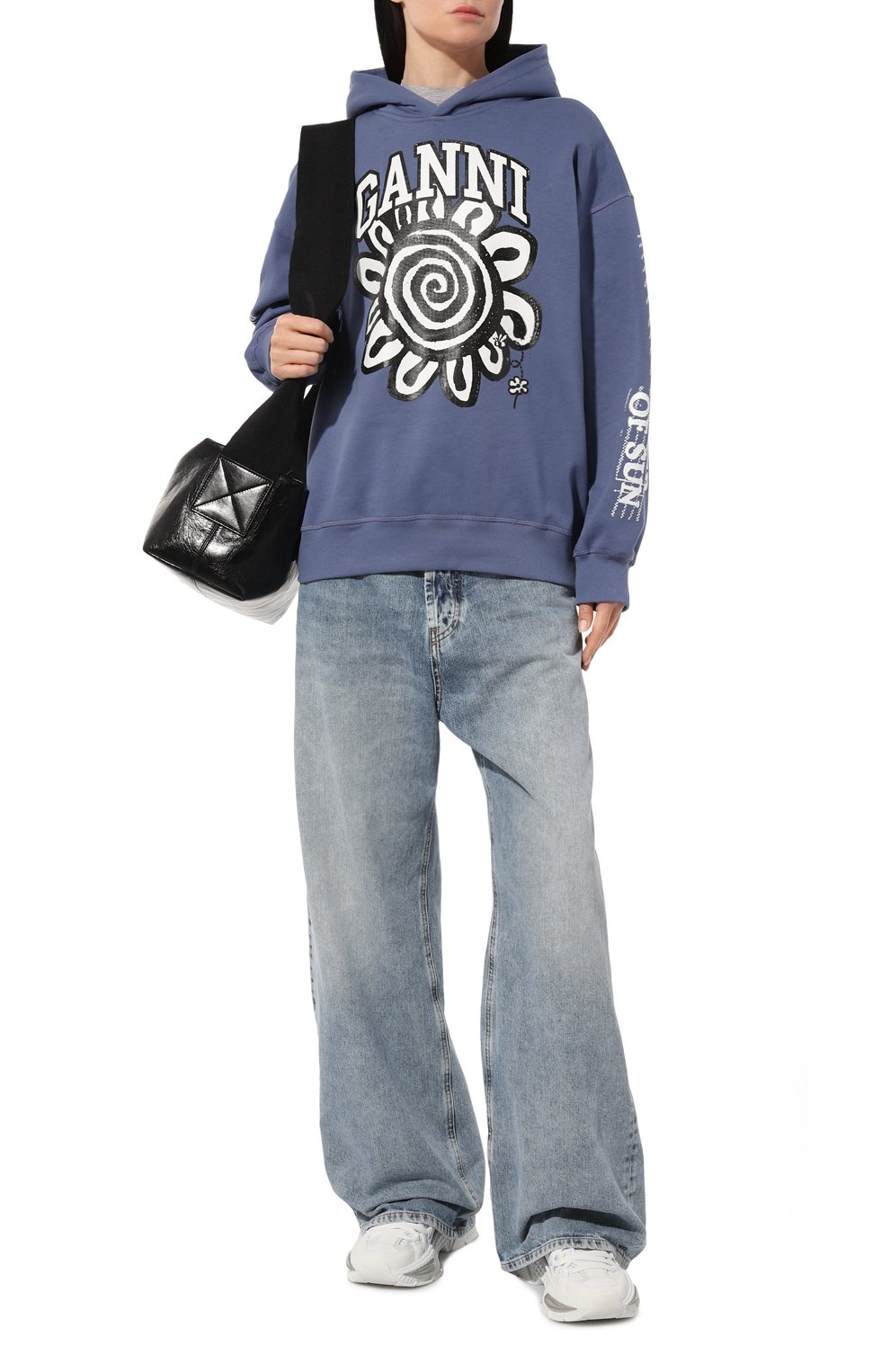 Хлопковое худи GANNI, арт. T3775, фото 2