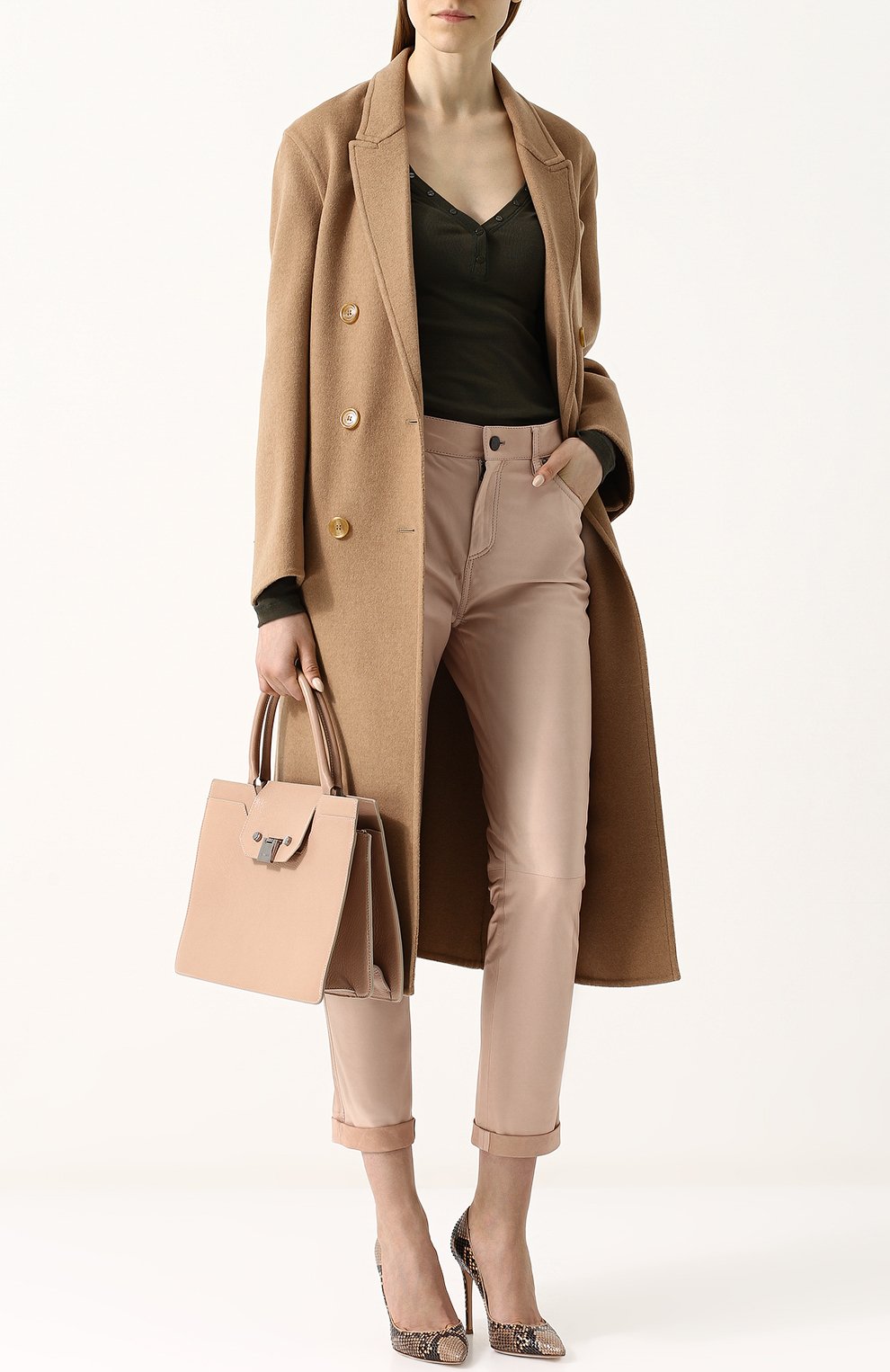 Облегающий шелковый пуловер с v-образным вырезом TOM FORD, арт. TSJ257-FAX290, фото 2