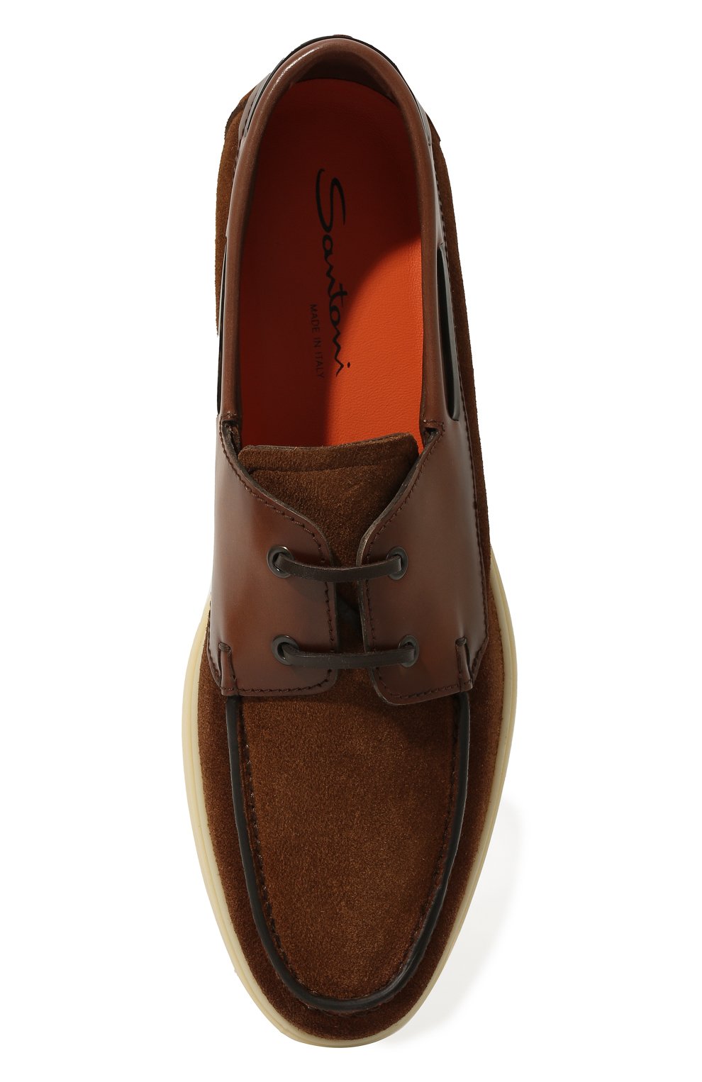 Замшевые топсайдеры SANTONI, арт. MGYG18077TITSSE0M62, фото 6