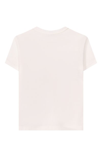 Хлопковая футболка DOLCE & GABBANA кремового цвета по цене 23600 руб., арт. L5JTNJ/G7P1N_001, фото 2 Хлопковая футболка DOLCE & GABBANA, арт. L5JTNJ/G7P1N_001, фото 2