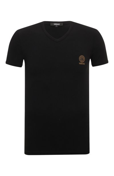 Мужская хлопковая футболка VERSACE, арт. AUU01004/1A10011
