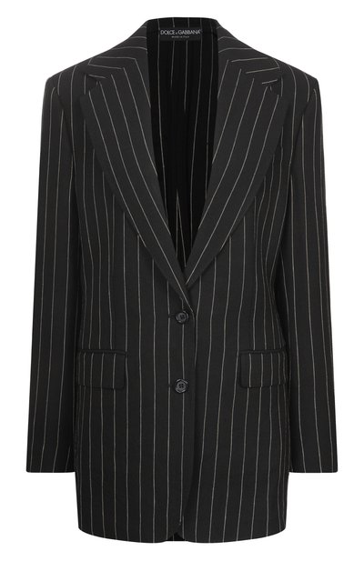 Женский жакет из льна и шерсти DOLCE & GABBANA, арт. F2JAAT/FR3F2