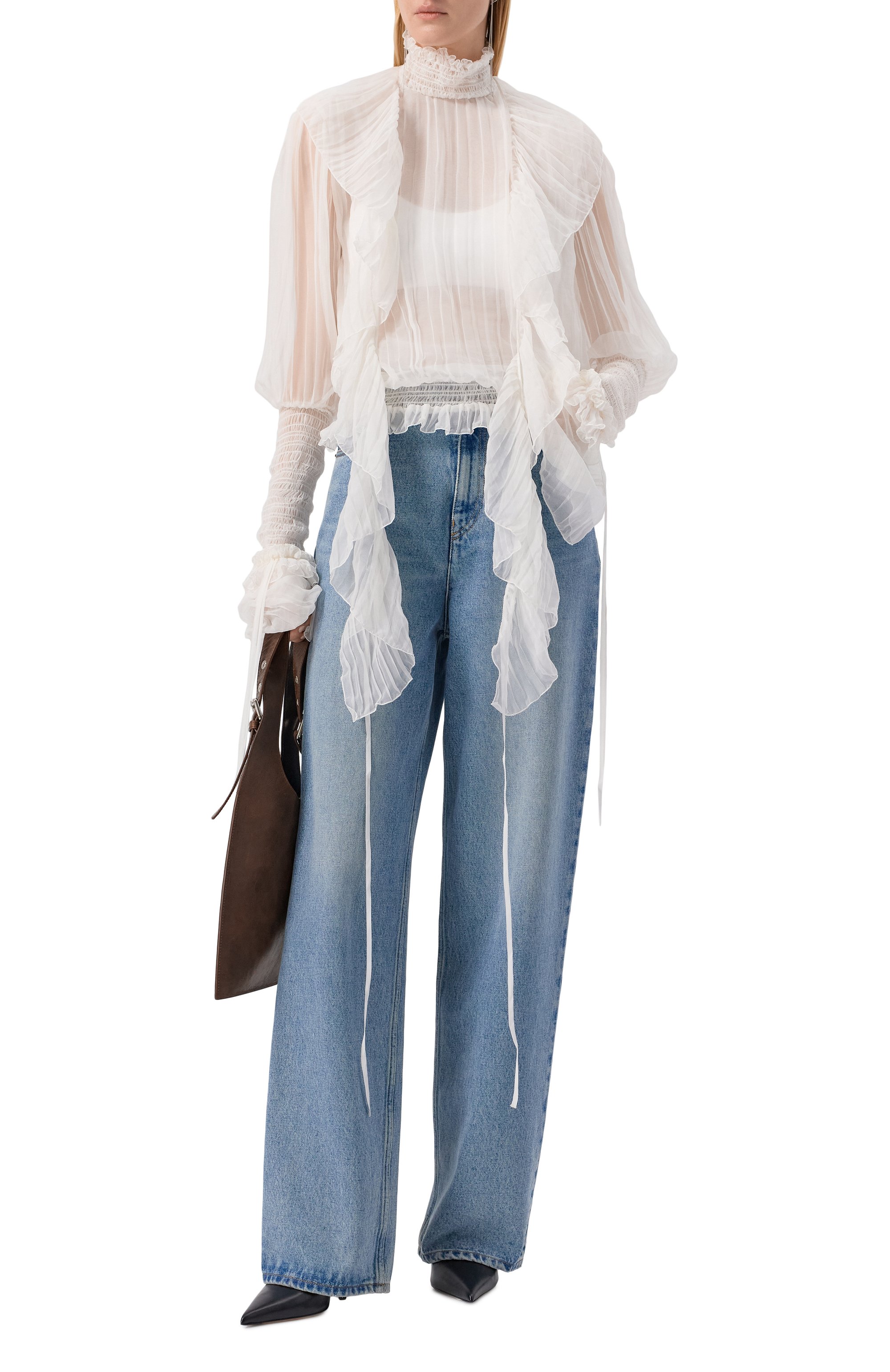 Шелковая блузка BLUMARINE, арт. 4C198A, фото 2