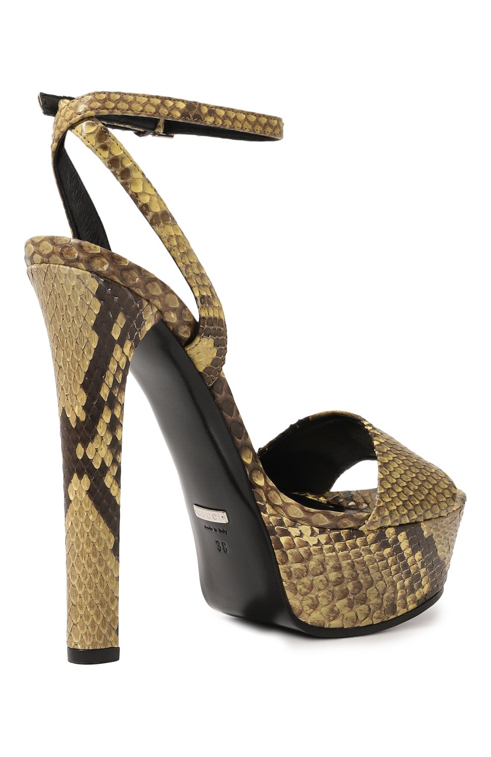 Босоножки из кожи питона GUCCI, арт. 371012 EKN00, фото 5