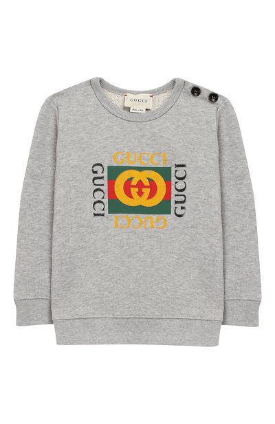 Хлопковый свитшот с логотипом бренда GUCCI, арт. 497819/X9P52, фото 1