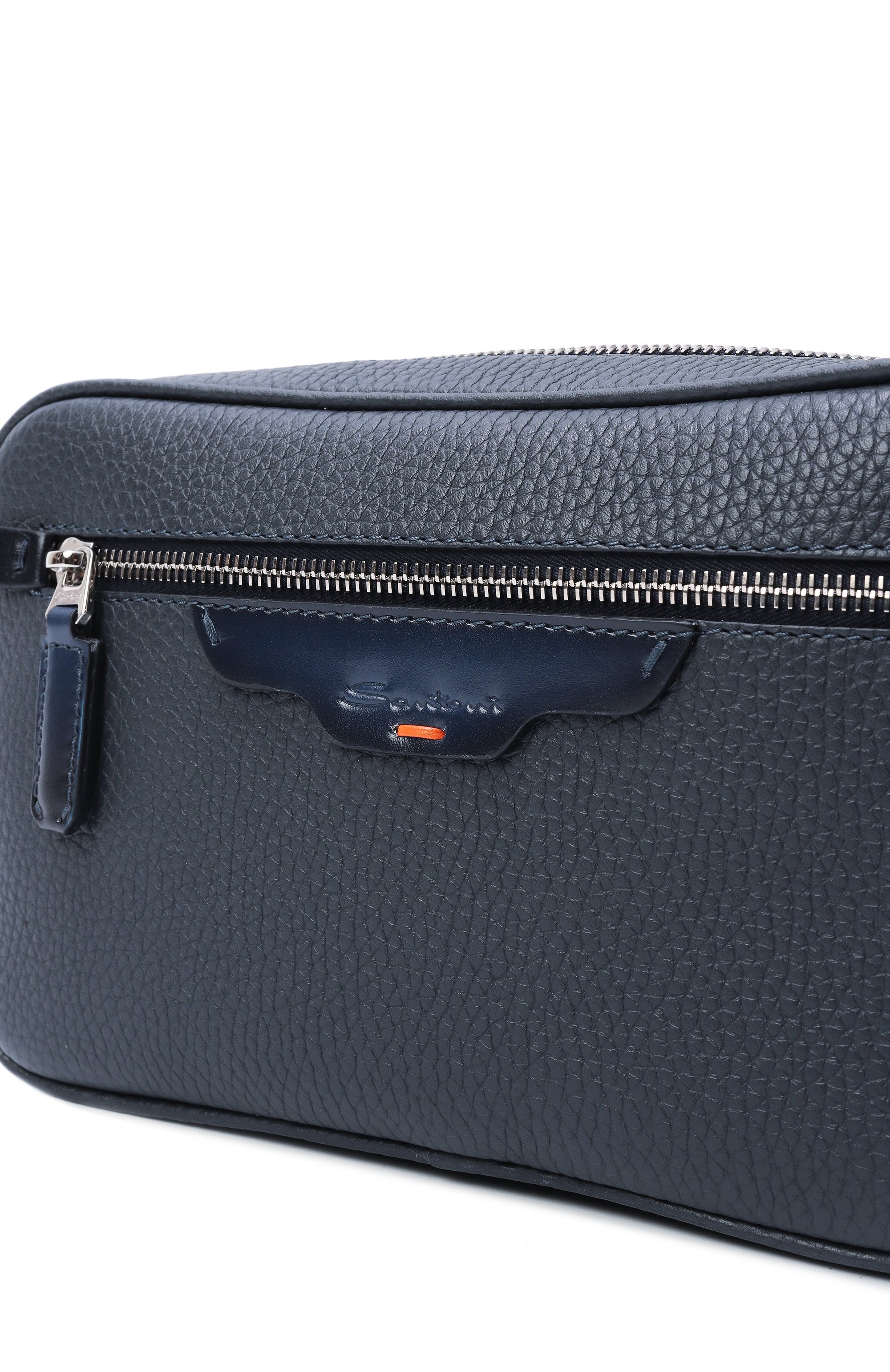 Борсетка SANTONI темно-синего цвета по цене 94600 руб., арт. UFPGA2915F0-AITB, фото 3 Борсетка SANTONI, арт. UFPGA2915F0-AITB, фото 3