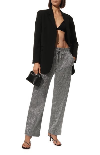 Брюки DRIES VAN NOTEN серебряного цвета по цене 74850 руб., арт. 222-011123-5182, фото 2 Брюки DRIES VAN NOTEN, арт. 222-011123-5182, фото 2