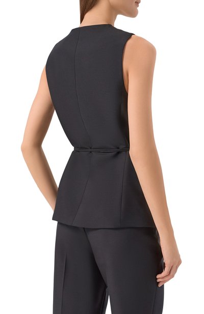 Жилет из шерсти и шелка 12 STOREEZ, арт. 136830, фото 4