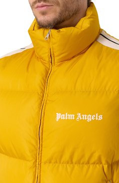 Мужской пуховый жилет 8 moncler palm angels MONCLER GENIUS желтого цвета, арт. 1A00015/M2563 | Фото 5 (Материал подклада: Синтетический материал; Материал утеплителя: Пух и перо; Длина (верхняя одежда): Короткие; Материал внешний: Синтетический материал; Мужское Кросс-КТ: жилеты-объемные; Стили: Кэжуэл)