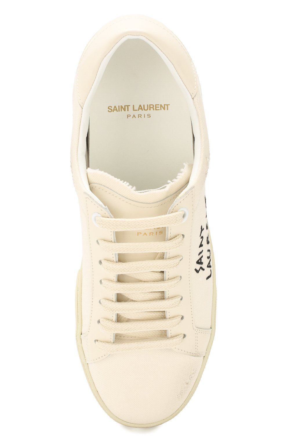 Текстильные кеды court classic SAINT LAURENT, арт. 529016/GUP10, фото 5