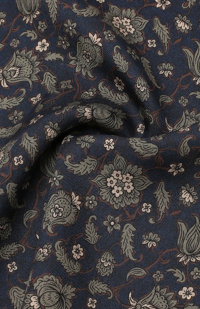 Шелковый платок BRIONI синего цвета по цене 15250 руб., арт. 071000/0841B, фото 2 Шелковый платок BRIONI, арт. 071000/0841B, фото 2