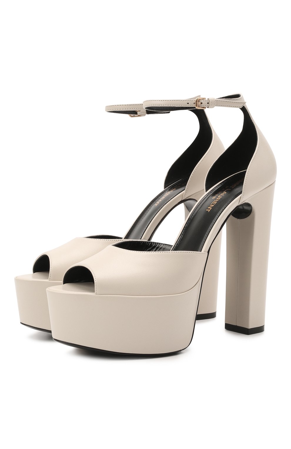 Кожаные босоножки jodie SAINT LAURENT, арт. 650258/1ZJ00, фото 1