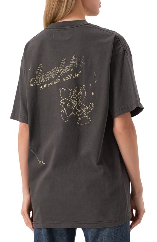 Хлопковая футболка DOMREBEL MYSELF T-SHIRT Серый  MYSELF T-SHIRT Фото 4