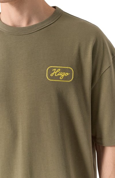 Хлопковая футболка HUGO BLUE, арт. 50534754, фото 5