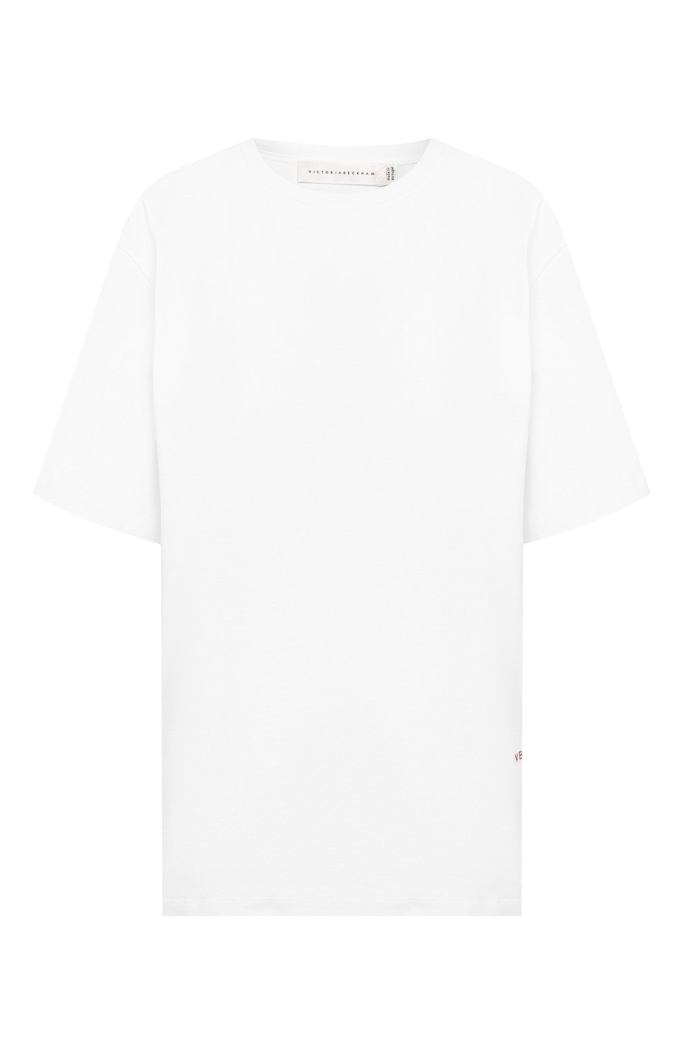 Хлопковая футболка VICTORIA BECKHAM, арт. TP JRS 1813 MSS19 HEAVY WEIGHT JERSEY, фото 1