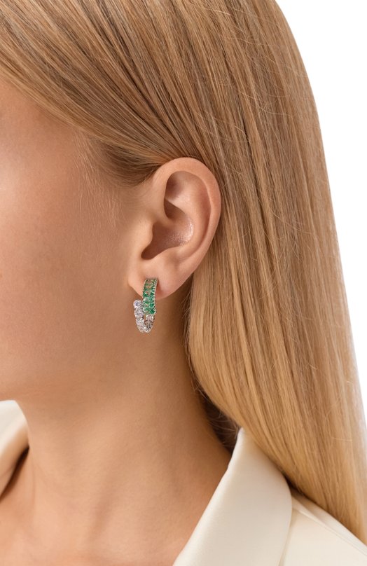 Серьги Matrix Swarovski 5732264 Зелёный  5732264 Фото 2