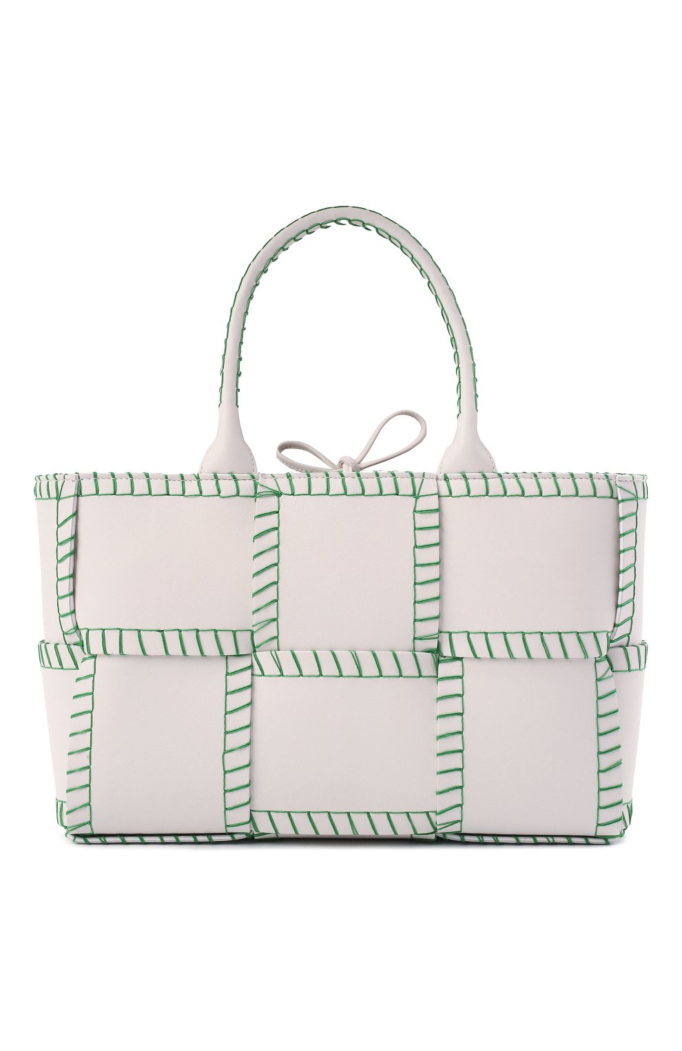 Сумка-тоут arco small BOTTEGA VENETA белого цвета по цене 225500 руб., арт. 691401/V1S71, фото 1 Сумка-тоут arco small BOTTEGA VENETA, арт. 691401/V1S71, фото 1