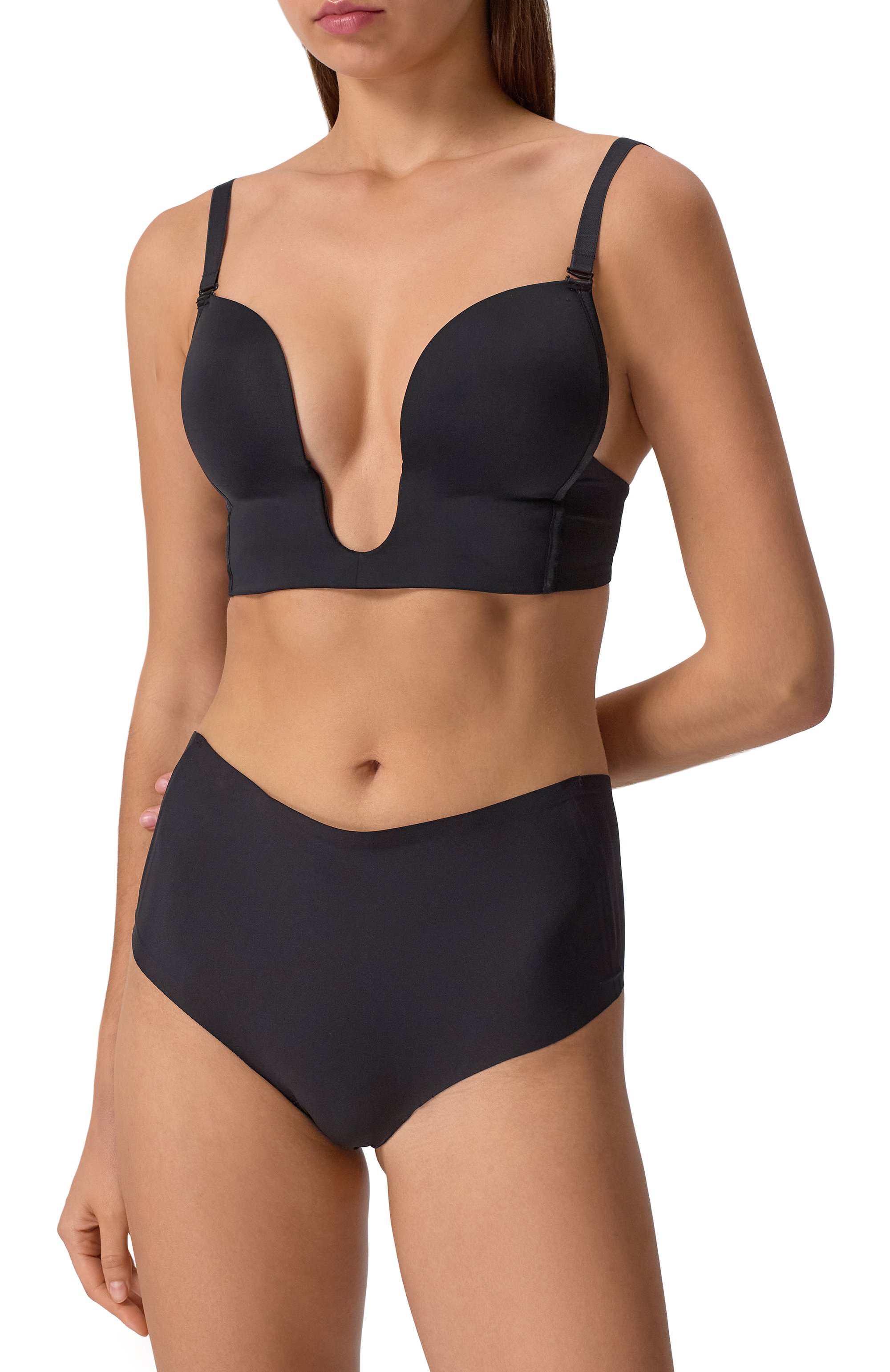 Трусы с завышенной талией BYE BRA черного цвета по цене 7950 руб., арт. 2445, фото 2 Трусы с завышенной талией BYE BRA, арт. 2445, фото 2