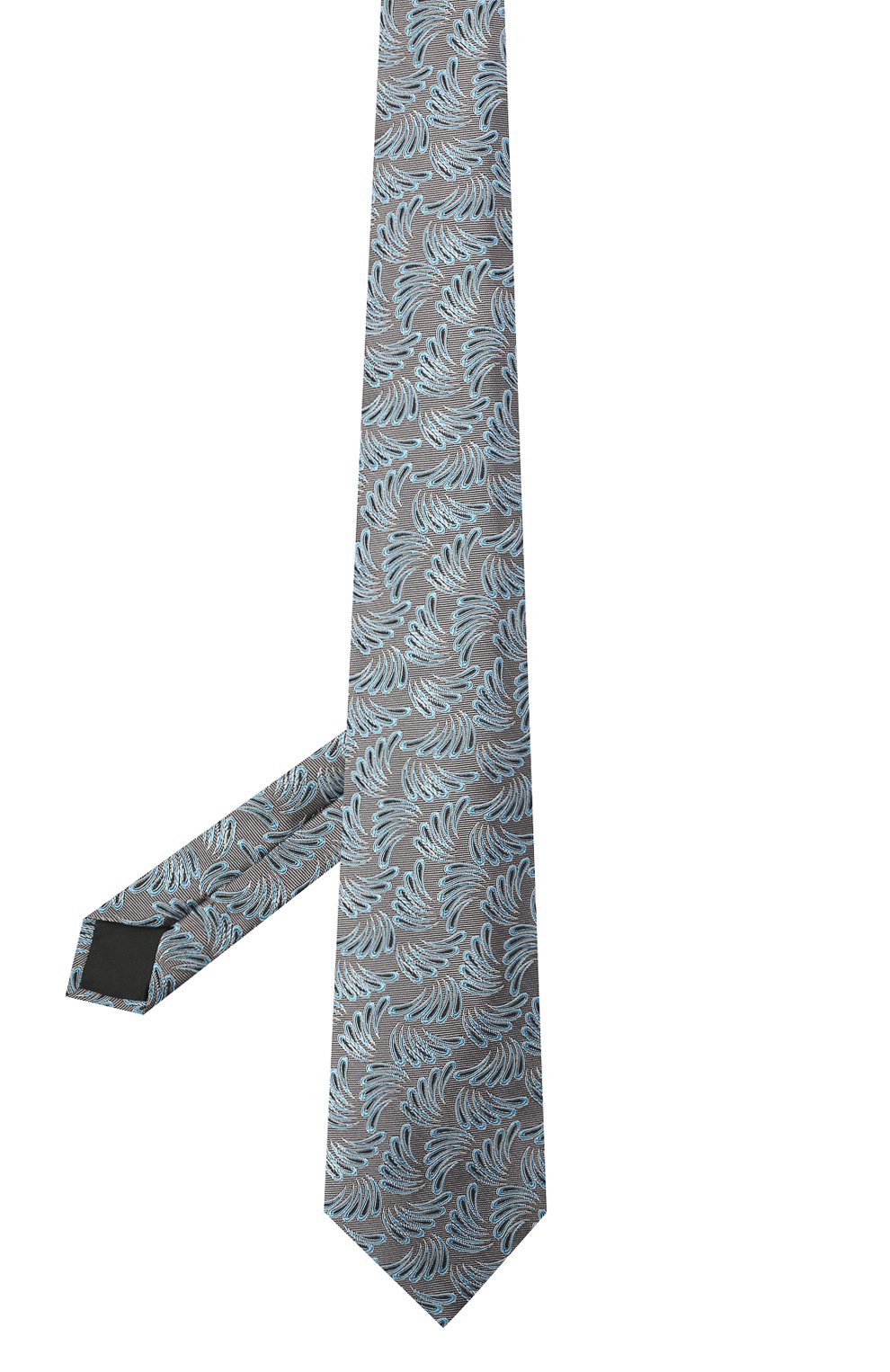 Шелковый галстук LANVIN серого цвета по цене 13950 руб., арт. 2089/TIE, фото 2 Шелковый галстук LANVIN, арт. 2089/TIE, фото 2