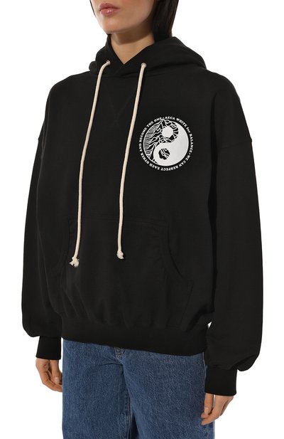 Хлопковое худи AECA WHITE, арт. FWCMFWBDTSPSO010C0, фото 3