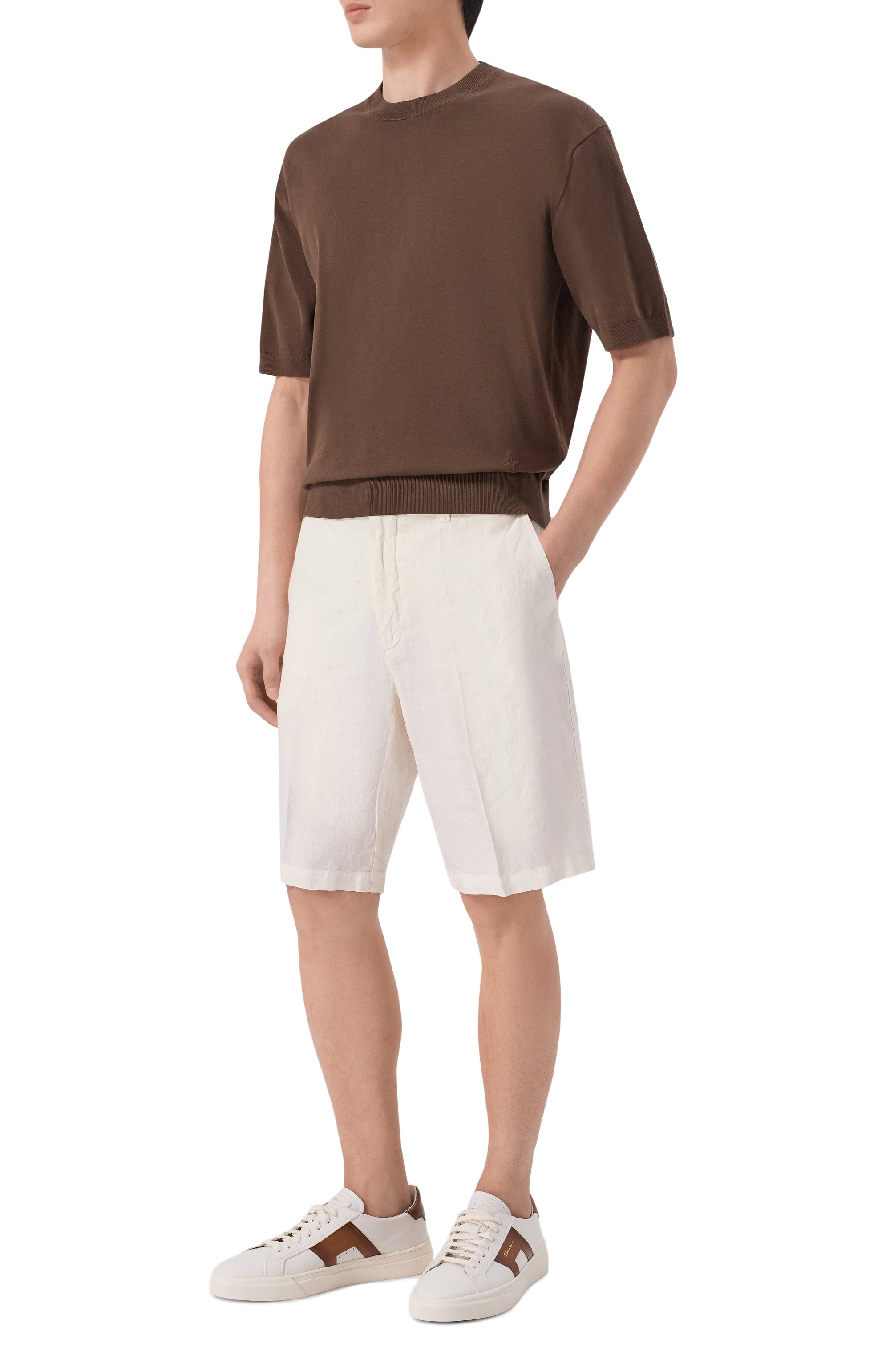 Льняные шорты 120% LINO, арт. 33ALIM2137/0253/000, фото 2