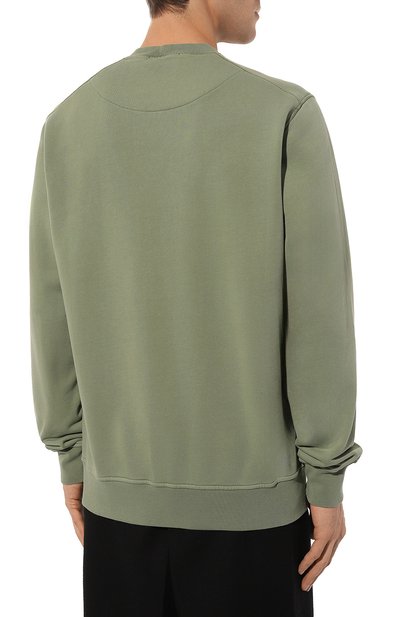 Хлопковый свитшот STONE ISLAND хаки цвета по цене 31950 руб., арт. 101563051, фото 4 Хлопковый свитшот STONE ISLAND, арт. 101563051, фото 4