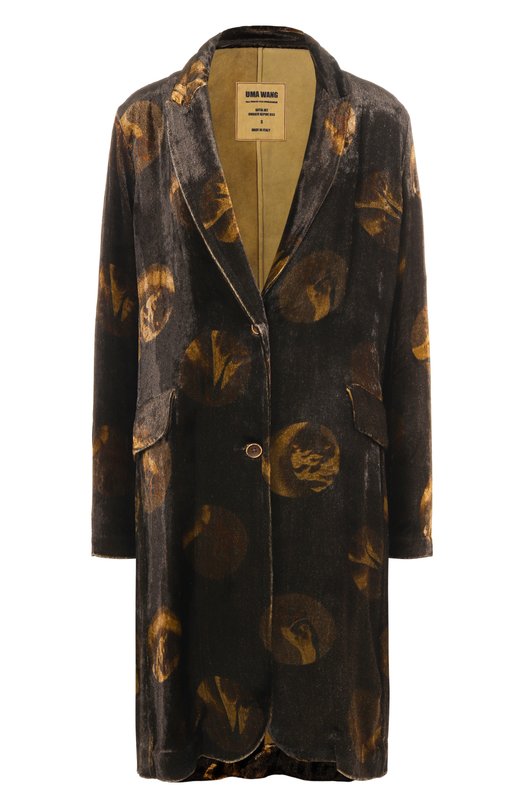 Бархатный жакет Uma Wang UW6070 Коричневый UW6070