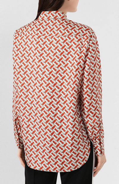 Шелковая рубашка BURBERRY, арт. 8016683, фото 4
