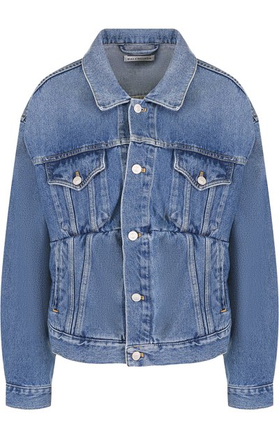 Джинсовая куртка с потертостями и накладными карманами BALENCIAGA, арт. 529175/TSB06, фото 1