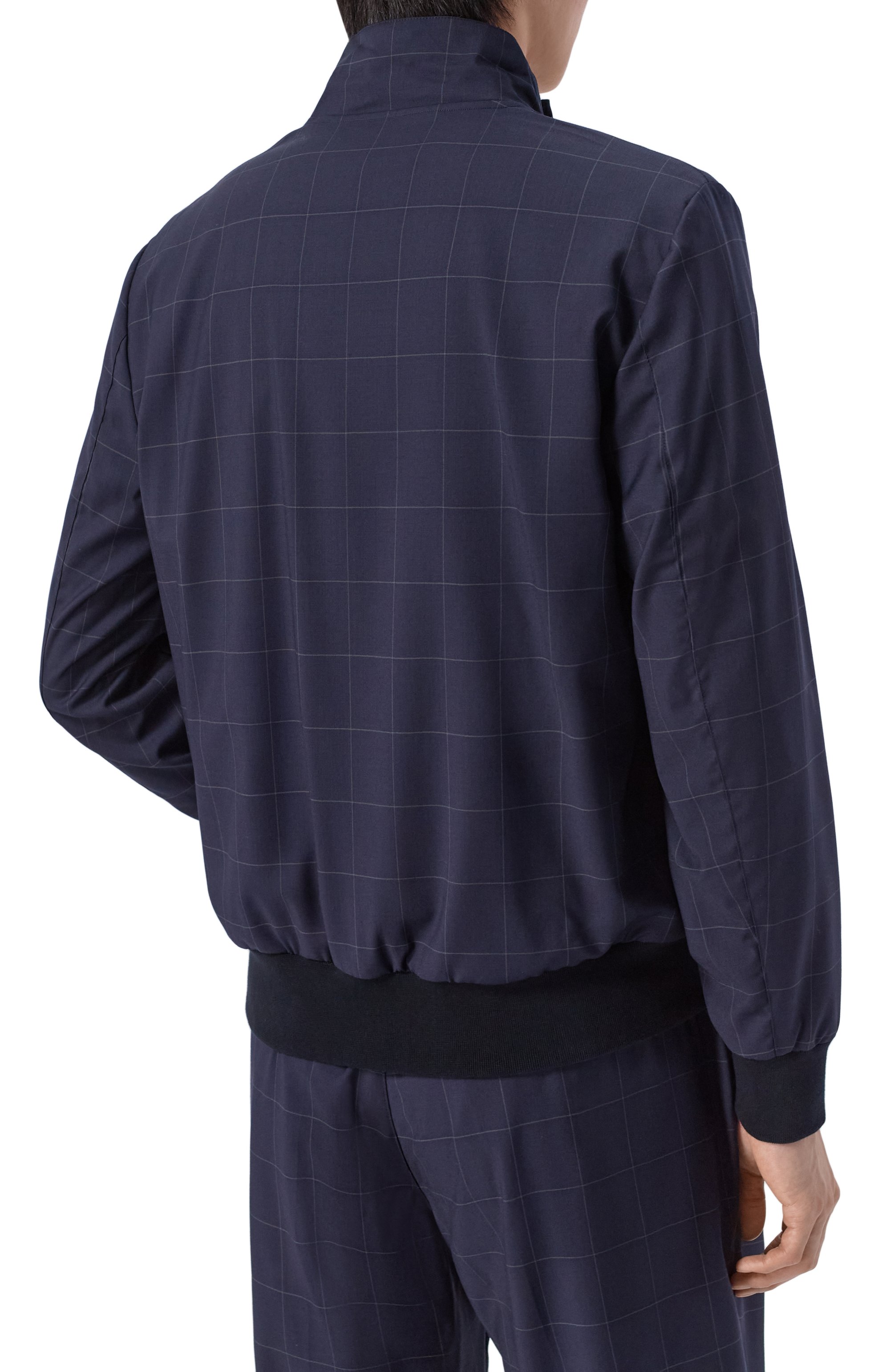 Шерстяной бомбер CAPOBIANCO темно-синего цвета по цене 111000 руб., арт. 20M189.FN00., фото 4 Шерстяной бомбер CAPOBIANCO, арт. 20M189.FN00., фото 4