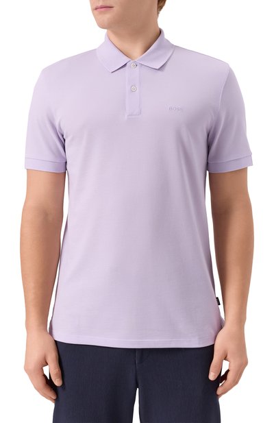 Хлопковое поло BOSS, арт. 50468362, фото 3