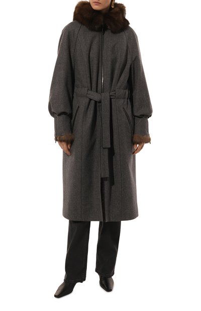 Кашемировая парка с подкладкой из меха соболя и норки SABLEFUR, арт. 72333-SB-11, фото 3