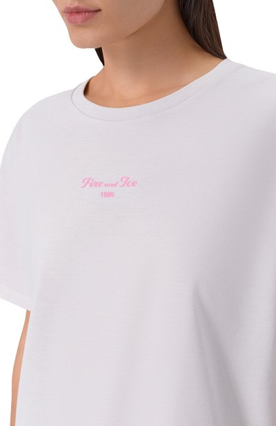 Хлопковая футболка BOGNER FIRE+ICE белого цвета по цене 10650 руб., арт. 54509608, фото 5 Хлопковая футболка BOGNER FIRE+ICE, арт. 54509608, фото 5