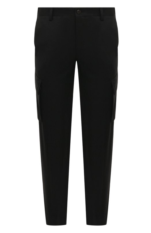 Шерстяные брюки-карго Corneliani 944L02-9418111 Чёрный 944L02-9418111