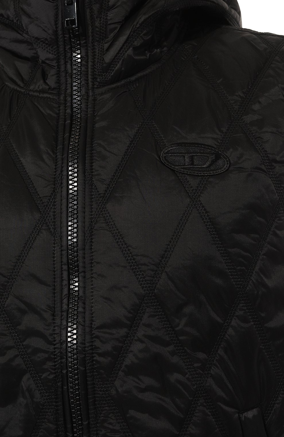 Утепленный жилет DIESEL черного цвета по цене 29150 руб., арт. A13399/0AKAE, фото 5 Утепленный жилет DIESEL, арт. A13399/0AKAE, фото 5