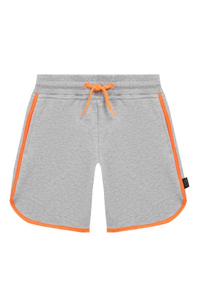 Хлопковые шорты MARC JACOBS (THE) серого цвета по цене 4625 руб., арт. W24187/2A-5A, фото 1 Хлопковые шорты MARC JACOBS (THE), арт. W24187/2A-5A, фото 1
