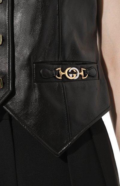 Кожаный жилет GUCCI, арт. 609817 XNAIX, фото 5