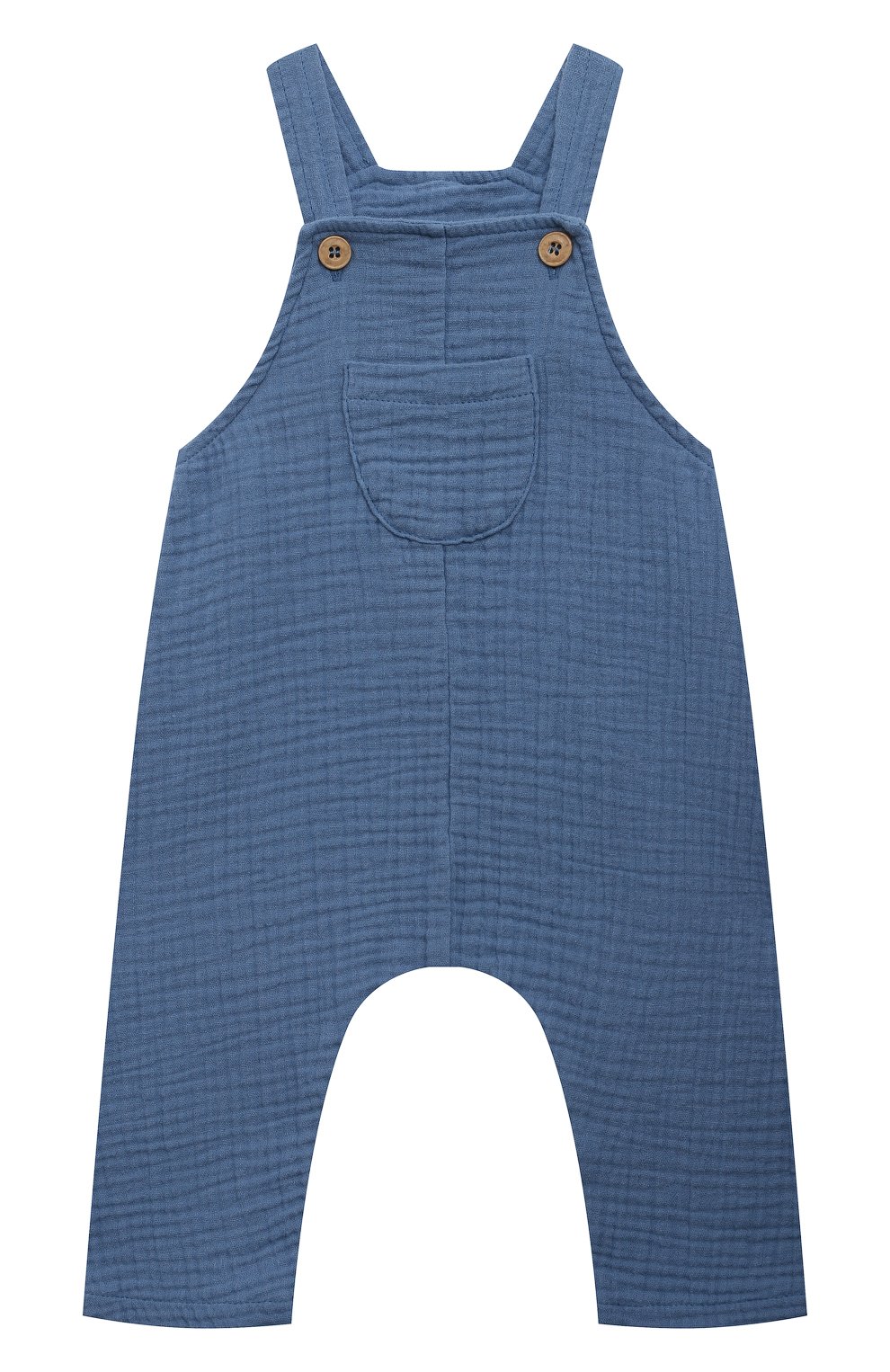 Хлопковый комбинезон SANETTA синего цвета по цене 6630 руб., арт. 11370, фото 1 Хлопковый комбинезон SANETTA, арт. 11370, фото 1