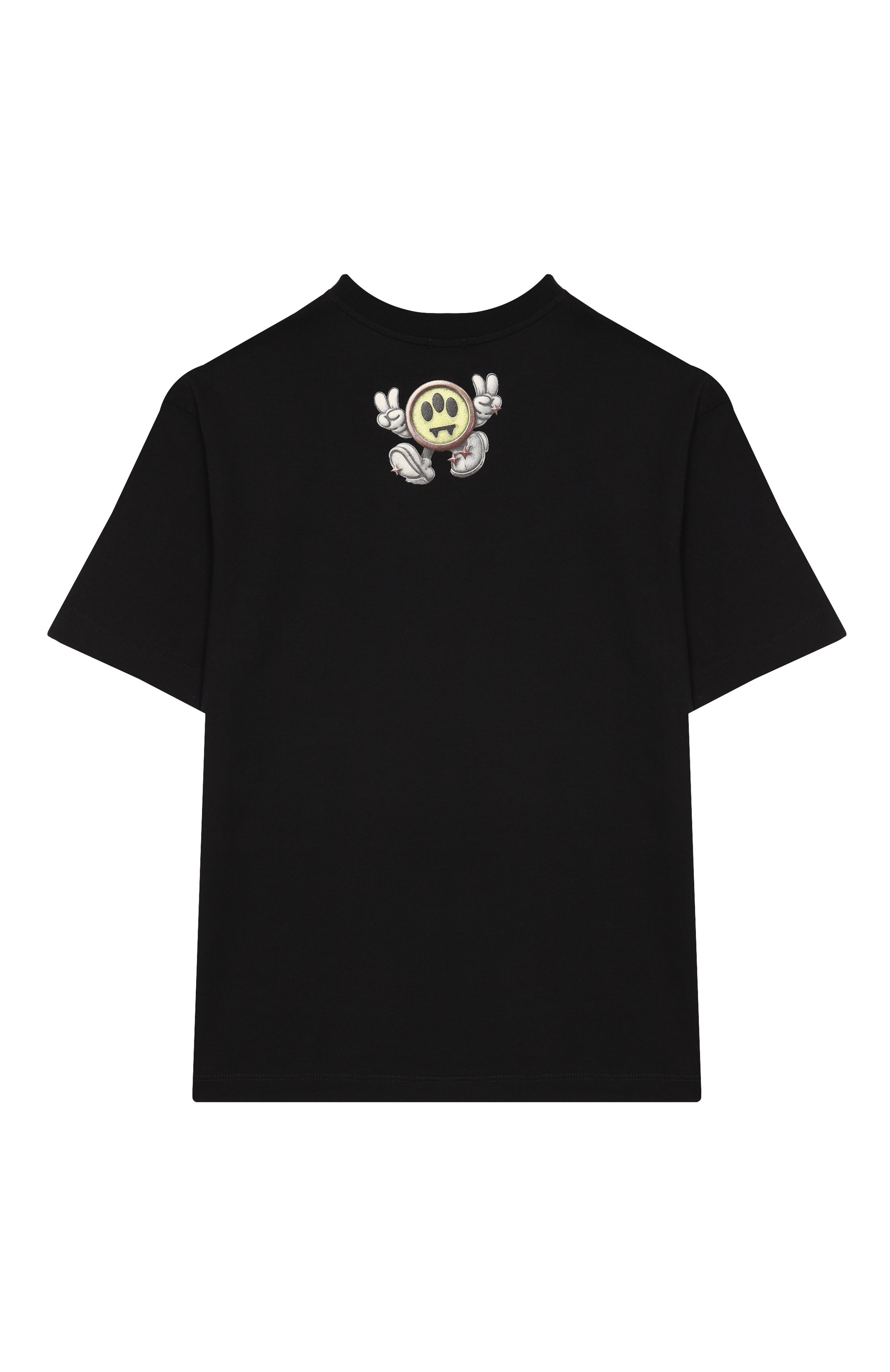 Хлопковая футболка BARROW черного цвета по цене 8995 руб., арт. F5BKJUTH227, фото 2 Хлопковая футболка BARROW, арт. F5BKJUTH227, фото 2