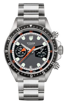 Мужские часы chrono TUDOR бесцветного цвета, арт. 70330N/95740/GREY BLACK | Фото 1 (Механизм: Автомат; Материал корпуса: Сталь; Региональные ограничения белый список (Axapta Mercury): Не проставлено; Цвет циферблата: Чёрный; Нос: Не проставлено; Ограничения доставки: m-style)