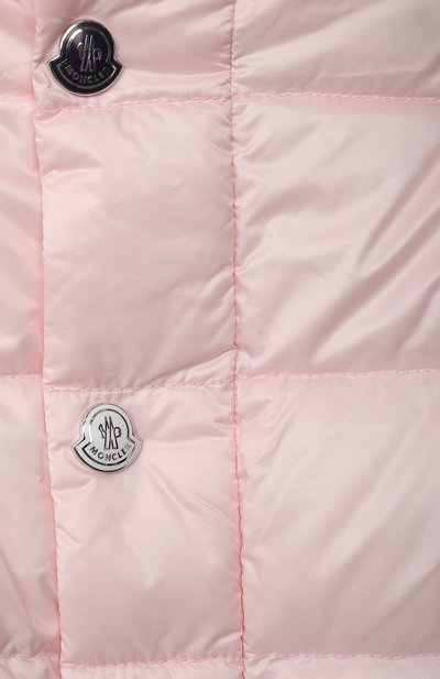 Пуховый комбинезон MONCLER светло-розового цвета по цене 66350 руб., арт. G1-951-1F510-00-53048, фото 4 Пуховый комбинезон MONCLER, арт. G1-951-1F510-00-53048, фото 4