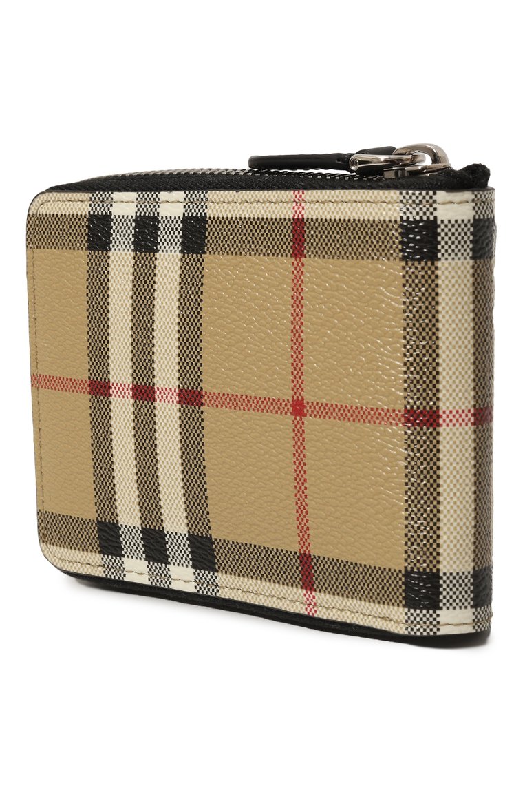 Мужской портмоне BURBERRY бежевого цвета, арт. 8071081 | Фото 2 (Материал сплава: Проставлено; Нос: Не проставлено; Материал: Текстиль, Синтетический материал)