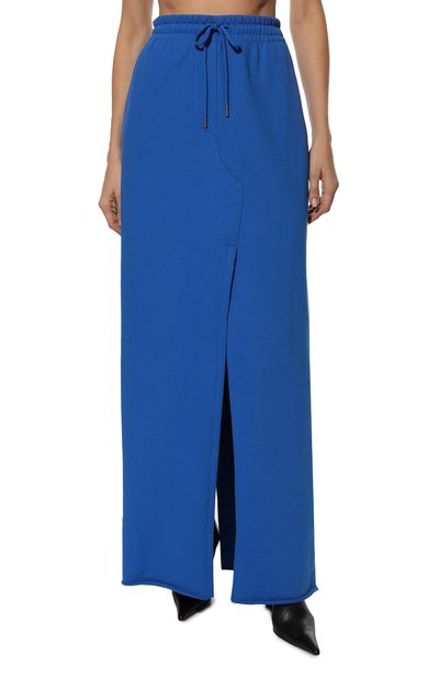 Хлопковая юбка DRIES VAN NOTEN синего цвета по цене 42750 руб., арт. 222-011118-5615, фото 3 Хлопковая юбка DRIES VAN NOTEN, арт. 222-011118-5615, фото 3