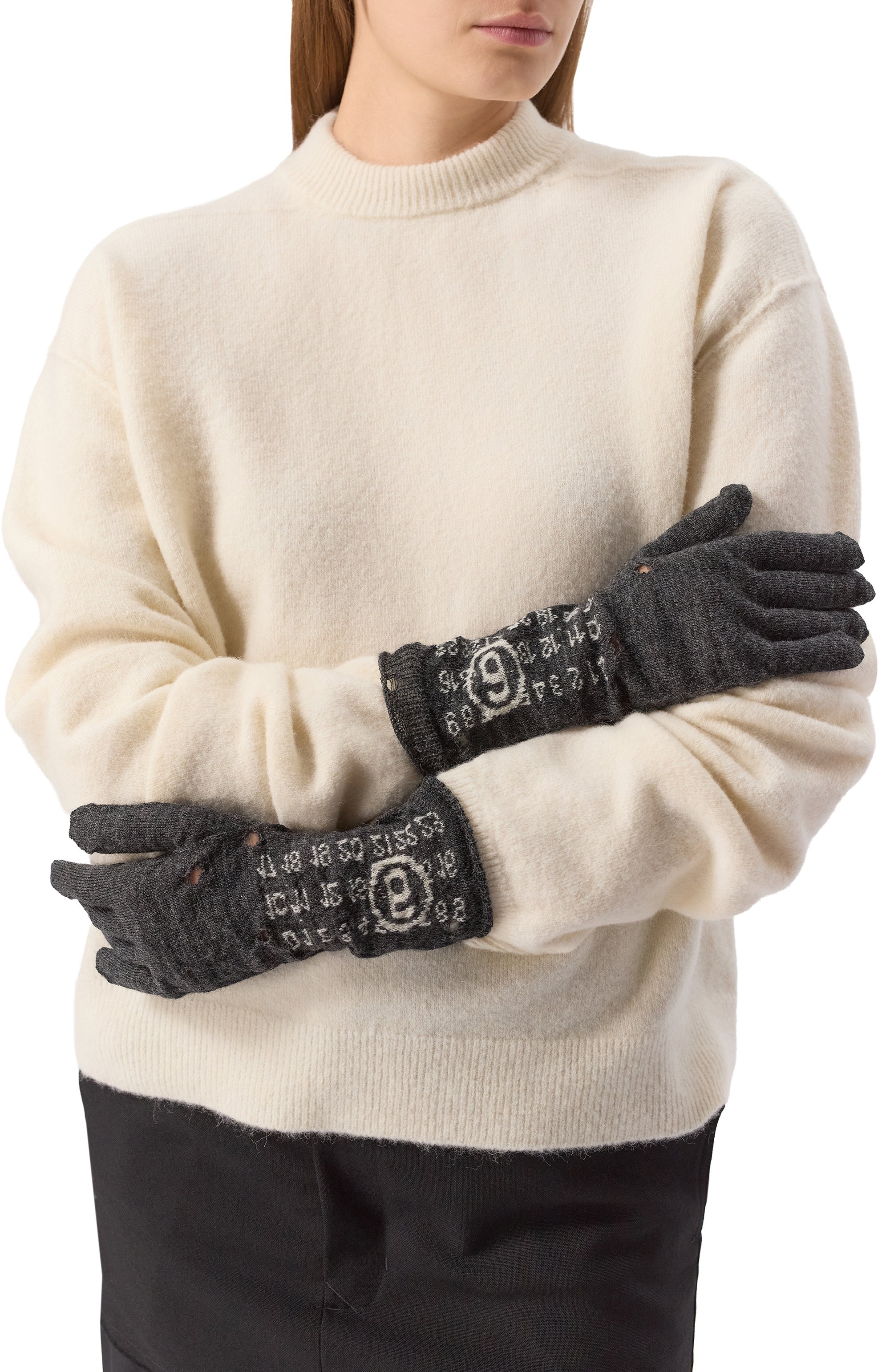 Шерстяные перчатки MM6, арт. S52TS0043/M13135, фото 3