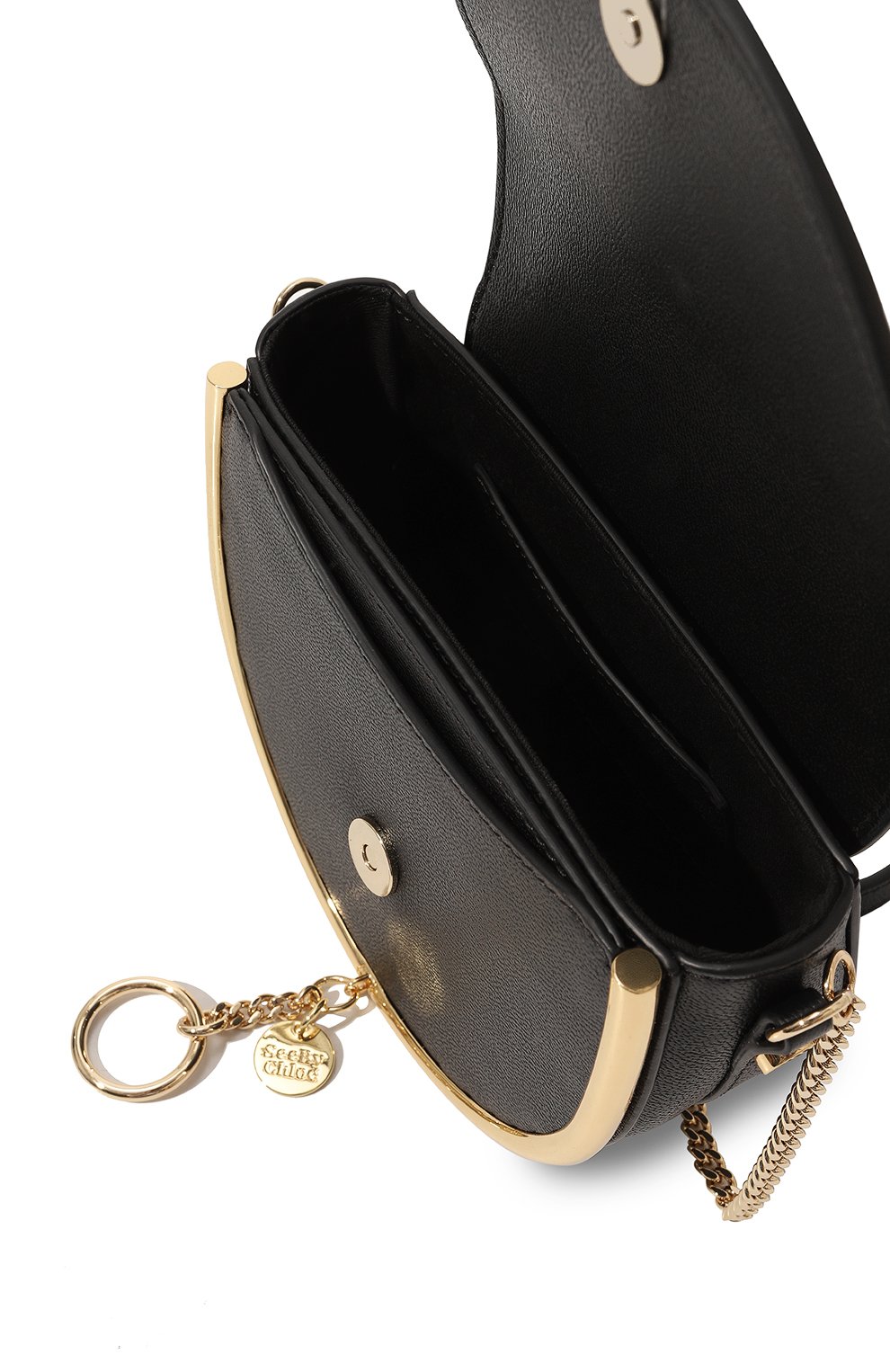 Сумка mara SEE BY CHLOÉ черного цвета по цене 58300 руб., арт. CHS20USA57388001, фото 5 Сумка mara SEE BY CHLOÉ, арт. CHS20USA57388001, фото 5